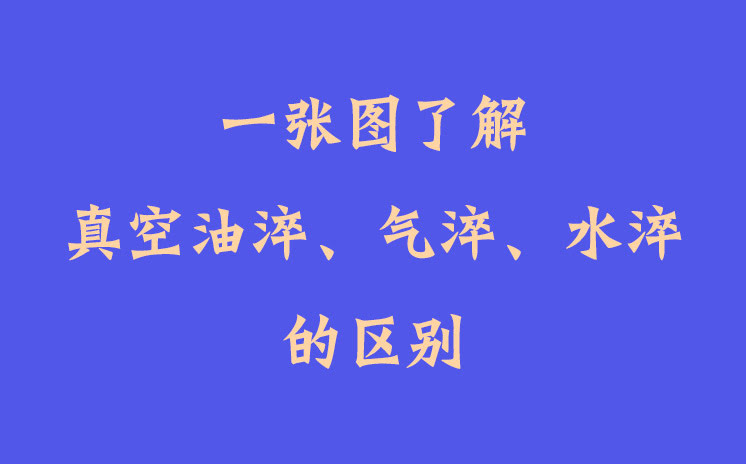 一張圖了解真空油淬、氣淬、水淬的區別